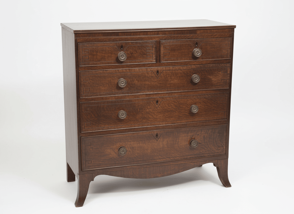 Regency Antique Vintage Chest of Drawers Circa 1800s - Industry Vintage