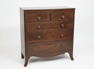 Regency Antique Vintage Chest of Drawers Circa 1800s - Industry Vintage