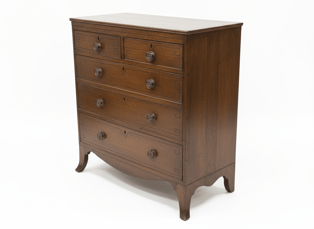 Regency Antique Vintage Chest of Drawers Circa 1800s - Industry Vintage