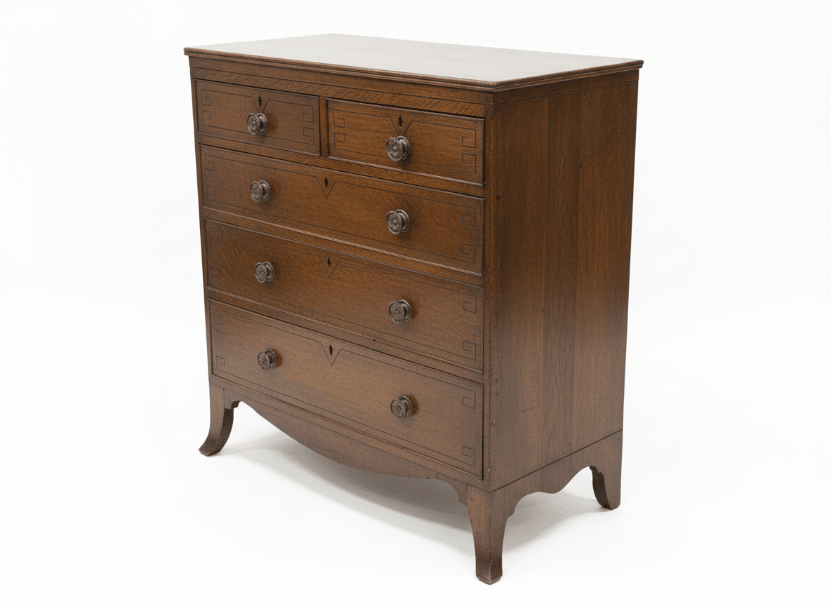 Regency Antique Vintage Chest of Drawers Circa 1800s - Industry Vintage