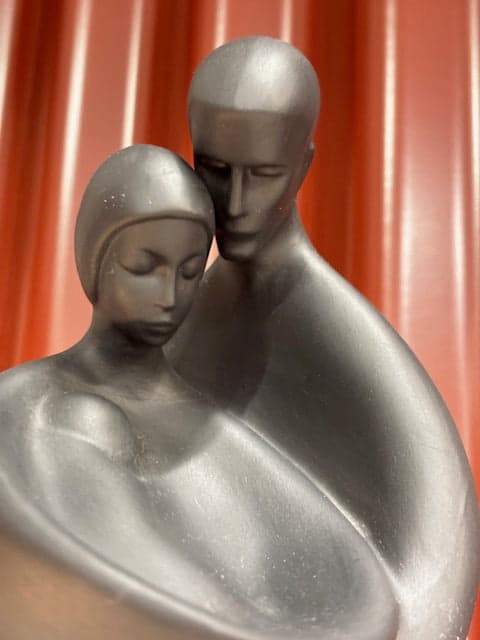Royal Doulton 'Family' Figurine in Black Basalt HN2721 - Industry Vintage