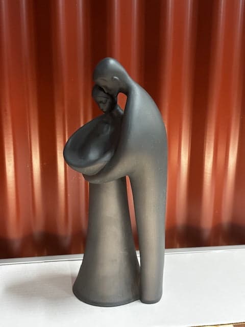 Royal Doulton 'Family' Figurine in Black Basalt HN2721 - Industry Vintage