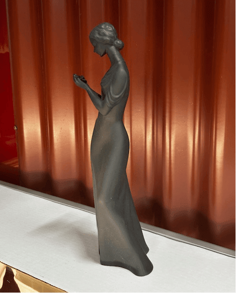 Royal Doulton 'Tenderness' Figurine in Black Basalt HN2714 - Industry Vintage