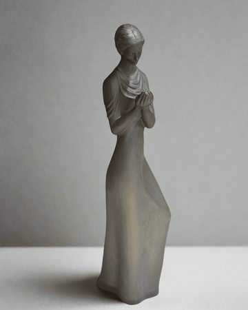 Royal Doulton 'Tenderness' Figurine in Black Basalt HN2714 - Industry Vintage