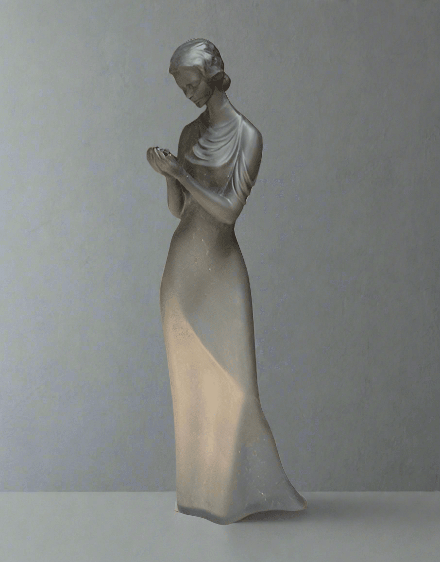 Royal Doulton 'Tenderness' Figurine in Black Basalt HN2714 - Industry Vintage