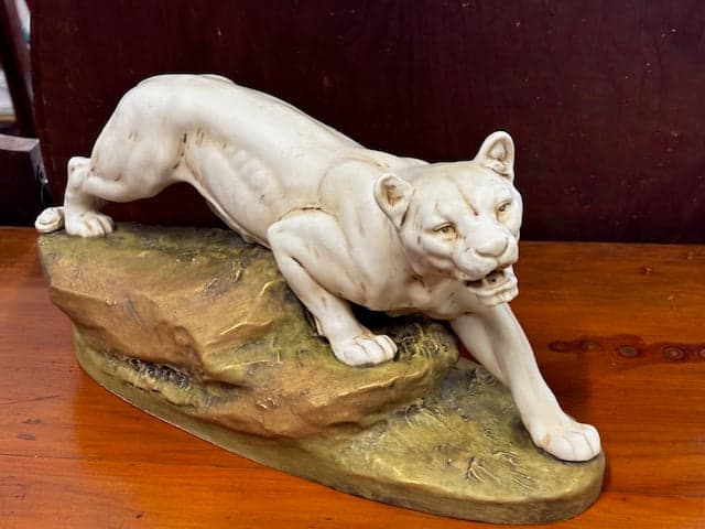 Royal Dux Lioness - Industry Vintage