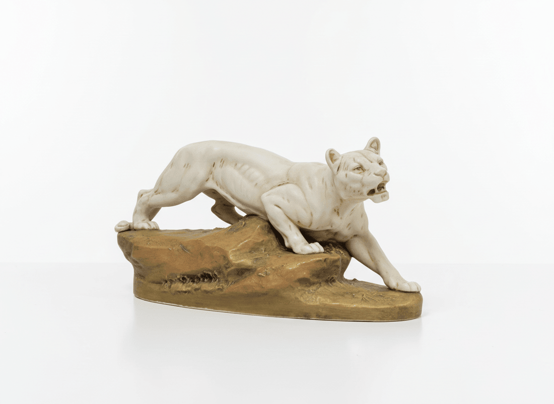Royal Dux Lioness - Industry Vintage
