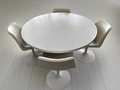 Sebel Vintage Round Dining Table and Swivel Chairs - Industry Vintage
