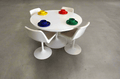 Sebel Vintage Round Dining Table and Swivel Chairs - Industry Vintage