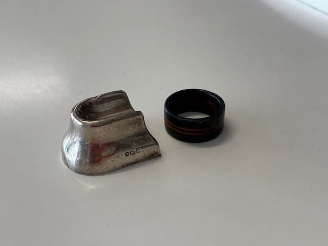 Silver Finger Rest for Buffing and Polishing circa 1900’s - Industry Vintage