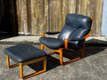 Tessa T8 Armchair and Footrest - Industry Vintage