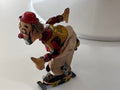 TPS 1950’s Tin Litho Wind Up Rollerskating Clown - Industry Vintage
