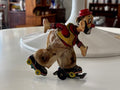 TPS 1950’s Tin Litho Wind Up Rollerskating Clown - Industry Vintage