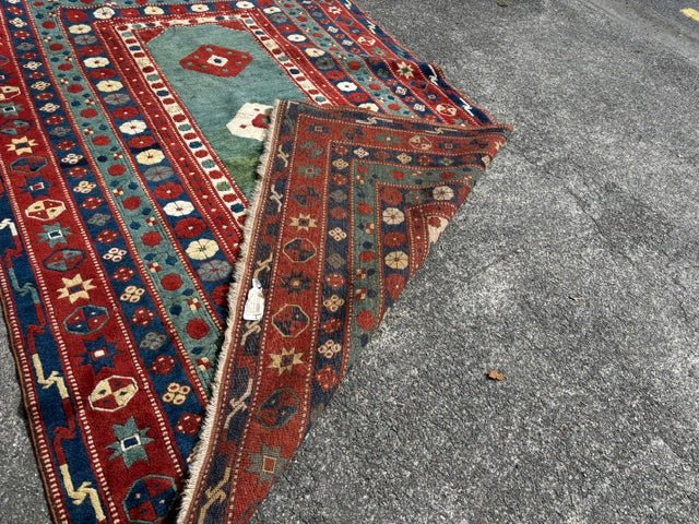 Turkish Konya-Kazak Vintage Hand Knotted Rug - Industry Vintage