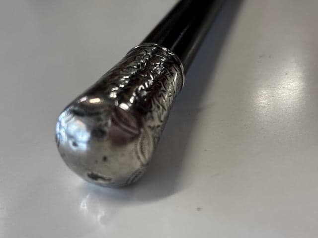 Victorian Ebonised and Silver Conductor’s Baton - Industry Vintage