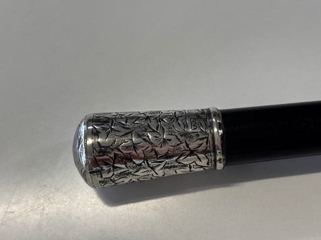 Victorian Ebonised and Silver Conductor’s Baton - Industry Vintage