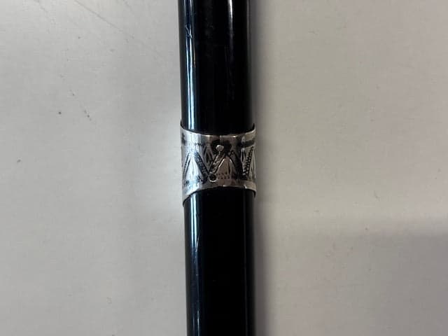 Victorian Ebonised and Silver Conductor’s Baton - Industry Vintage