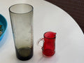 Victorian Mary Gregory Cranberry Glass Jug Small - Industry Vintage