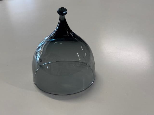 Vintage Benny Motzfeldt for Hadeland Denmark Glass Cheese Dome - Industry Vintage
