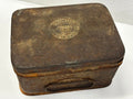 Vintage Brass Primus No 212 Kerosene Camping Stove and Original Metal Storage Tin - Industry Vintage
