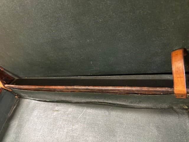 Vintage Brown Leather Plans or Art Suitcase - Industry Vintage