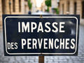 Vintage Enamel, Porcelain on Steel, French town Sign - Industry VintageImpasse des Prevenches