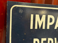 Vintage Enamel, Porcelain on Steel, French town Sign - Industry VintageImpasse des Prevenches
