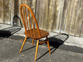 Vintage Ercol Light Elm Oval Drop Leaf Dining Table and 4 Quaker Chairs - Industry Vintage