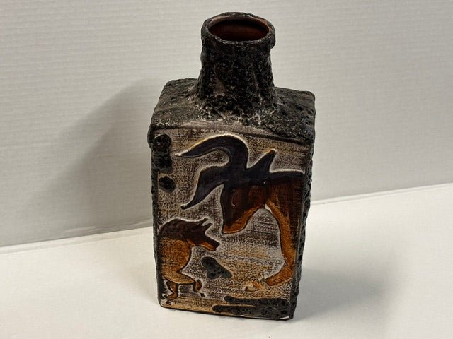 Vintage Fat Lava West German Pottery Vase - Industry Vintage
