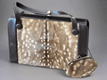 Vintage Leather and Deer Skin Handbag - Industry Vintage