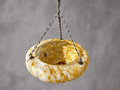 Vintage Marbled Glass Pendant Light Shade - Industry Vintage