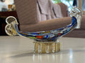 Vintage Mid Century Murano Art Glass Gondola Sculpture - Industry Vintage