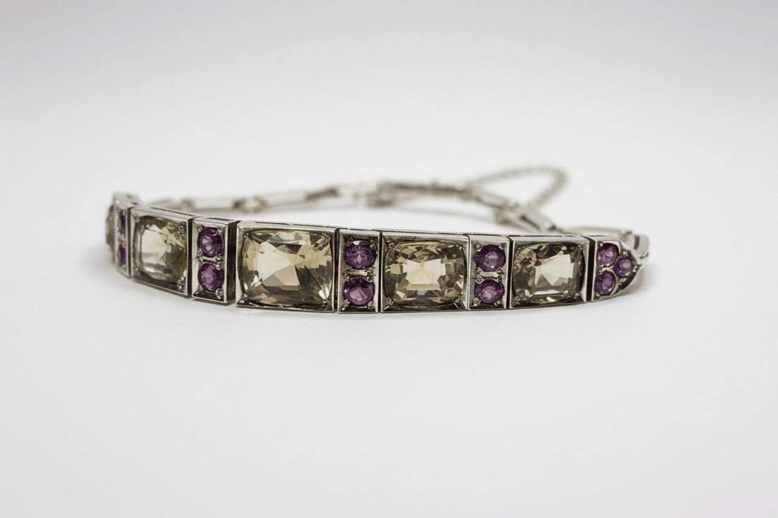 Vintage Ruby and Citrine Bracelet - Industry Vintage