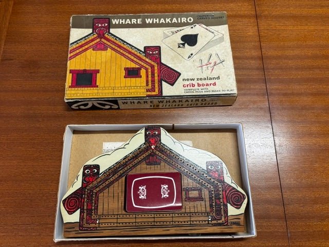 Vintage Whare Whakairo New Zealand Crib Board - Industry Vintage