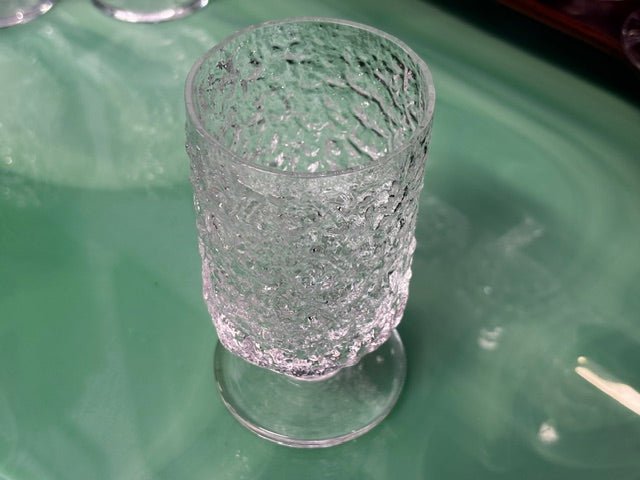Vintage Whitefriars "Glacier" Glass or Goblet 1970s x 4 - Industry Vintage