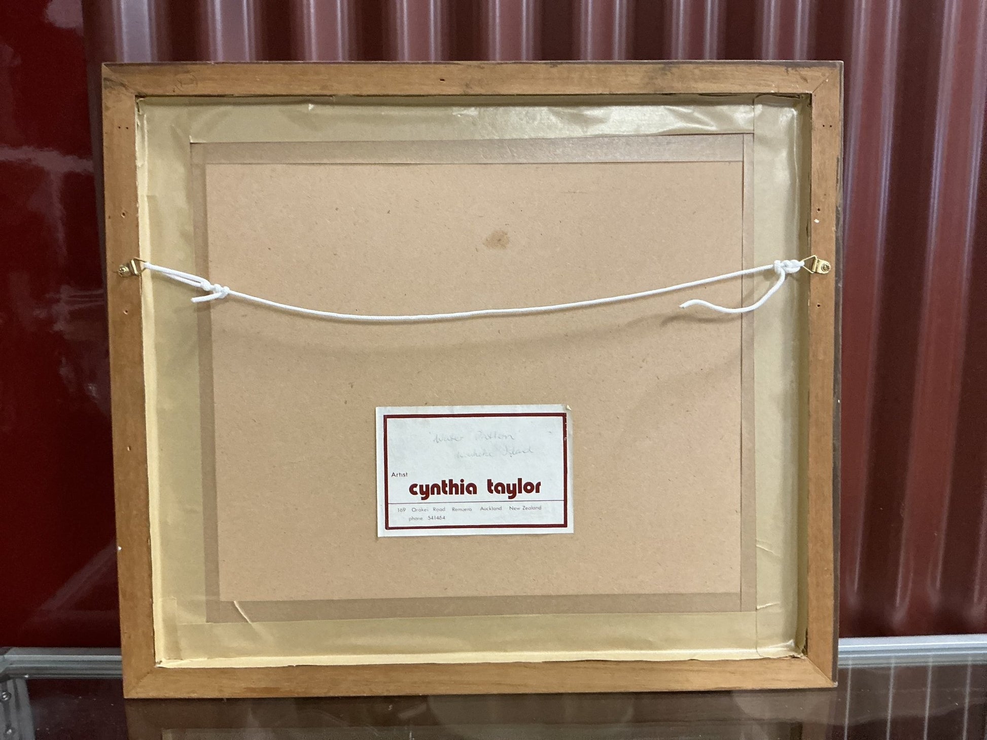‘Water Patterns’ by Cynthia Taylor Fully Framed Watercolour Art - Industry Vintage