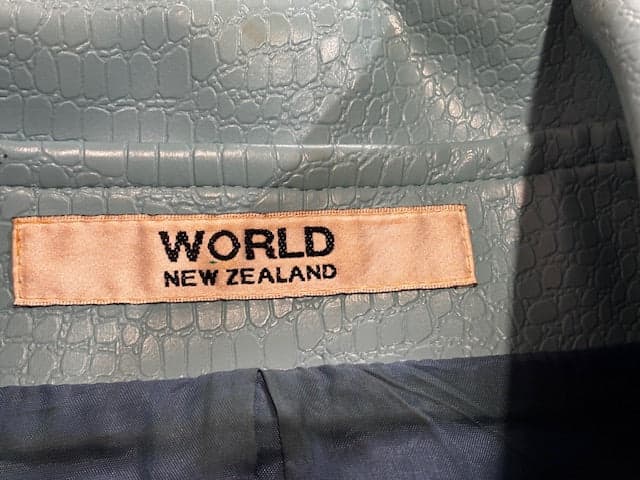 World Vinyl Blue Jacket L - Industry Vintage