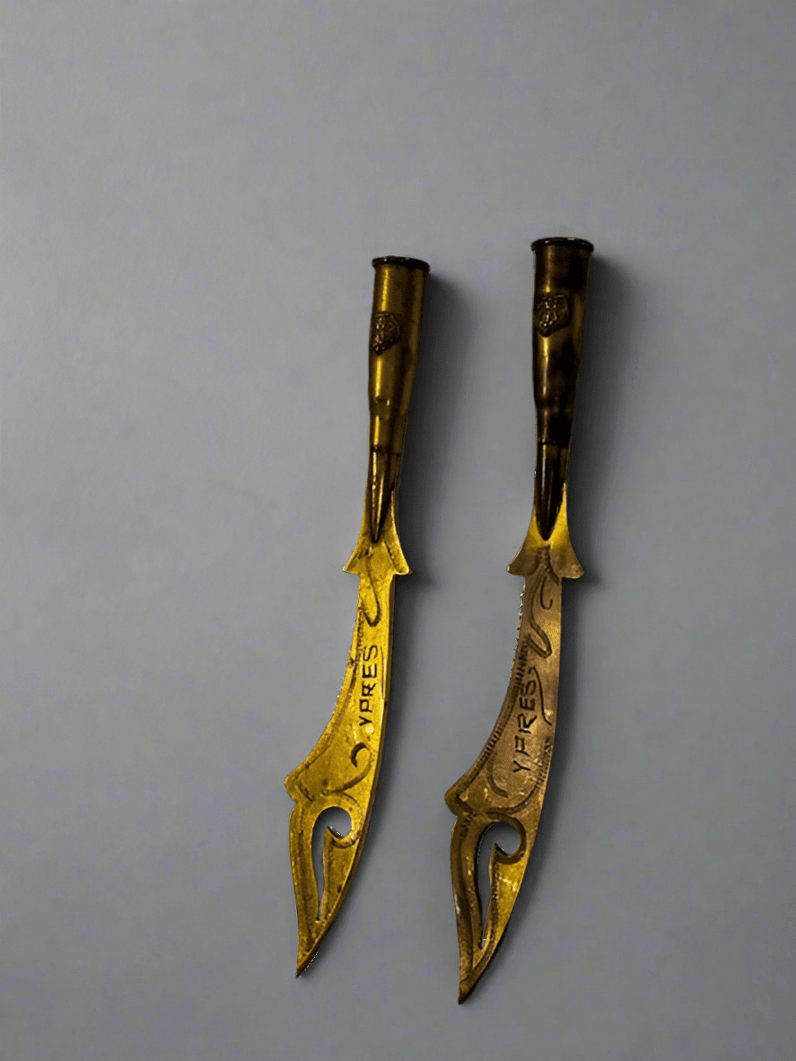 WW1 Brass Trench Art Knife - Industry Vintage